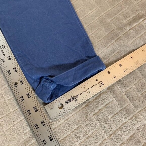 Levis Womens 29 Denim Jeans Blue Skinny Ankle Cuffed Mid Rise White Tab Stretch - Picture 7 of 10